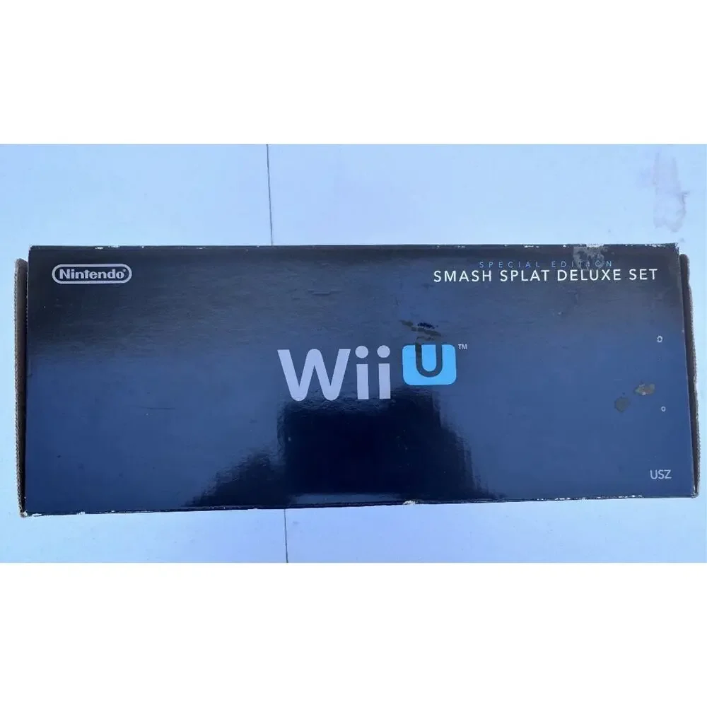 Brand New Nintendo Wii U Special Edition Smash Splatoon Deluxe Set 32GB Black